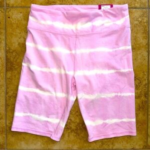 NWT big Girl’s SO  cotton / poly / spandex linger length bike shorts